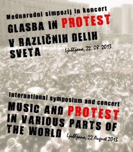 Glasba in protest koncert simpozij